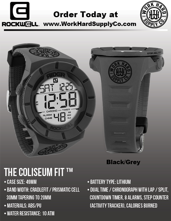 Coliseum Watch Black/Grey-Work Hard Supply Co.