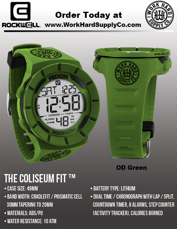 Coliseum Watch OD Green-Work Hard Supply Co.