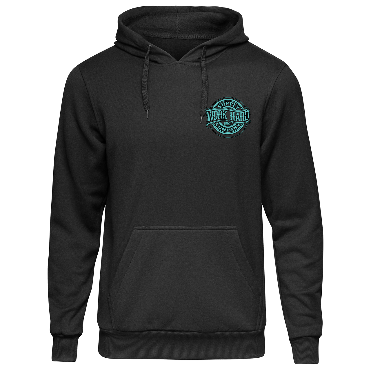 Work Hard Supply Co. Hoodie - Turquoise